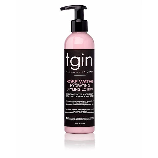 [WHOLESALE] TGIN ROSE WATER HYDRY STYLE LOTION 8 OZ