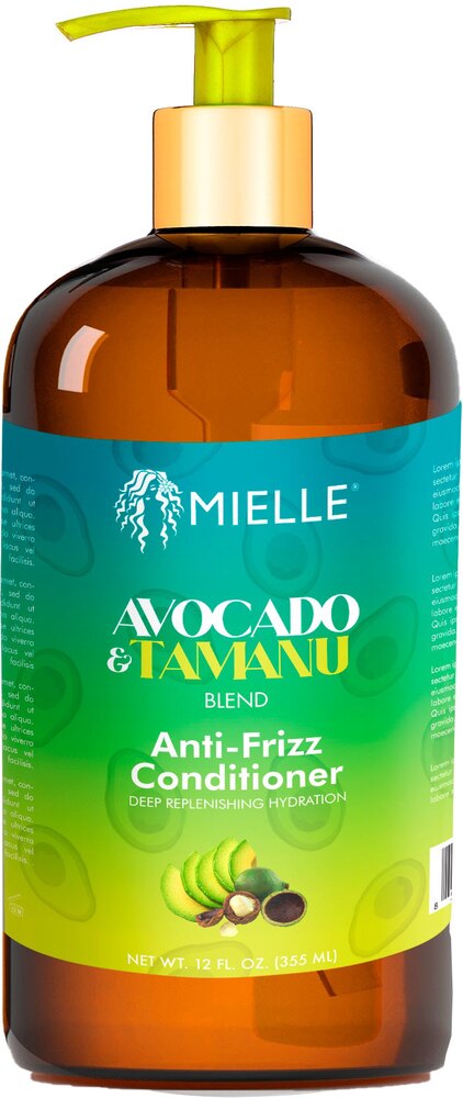 [WHOLESASLE] MIELLE ORGANICS AVOCADO&TAMANU ANTI-FRISS COND 12OZ