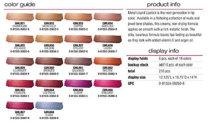 [WHOLESALE] LA GIRL METAL LIQUID LIPSTICK DP