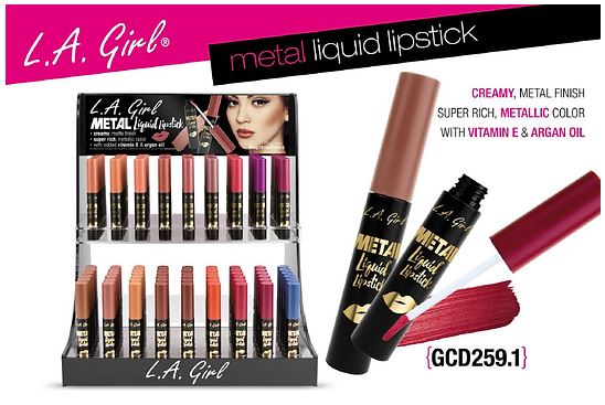 [WHOLESALE] LA GIRL METAL LIQUID LIPSTICK DP