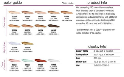 [WHOLESALE] LA GIRL PRO CONCEAL EXTENDED SHADES DP
