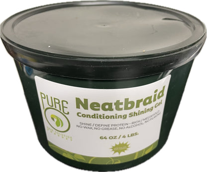 [WHOLESALE] PUREO NEATBRAID COND GEL 4, 8, 16, 64 OZ