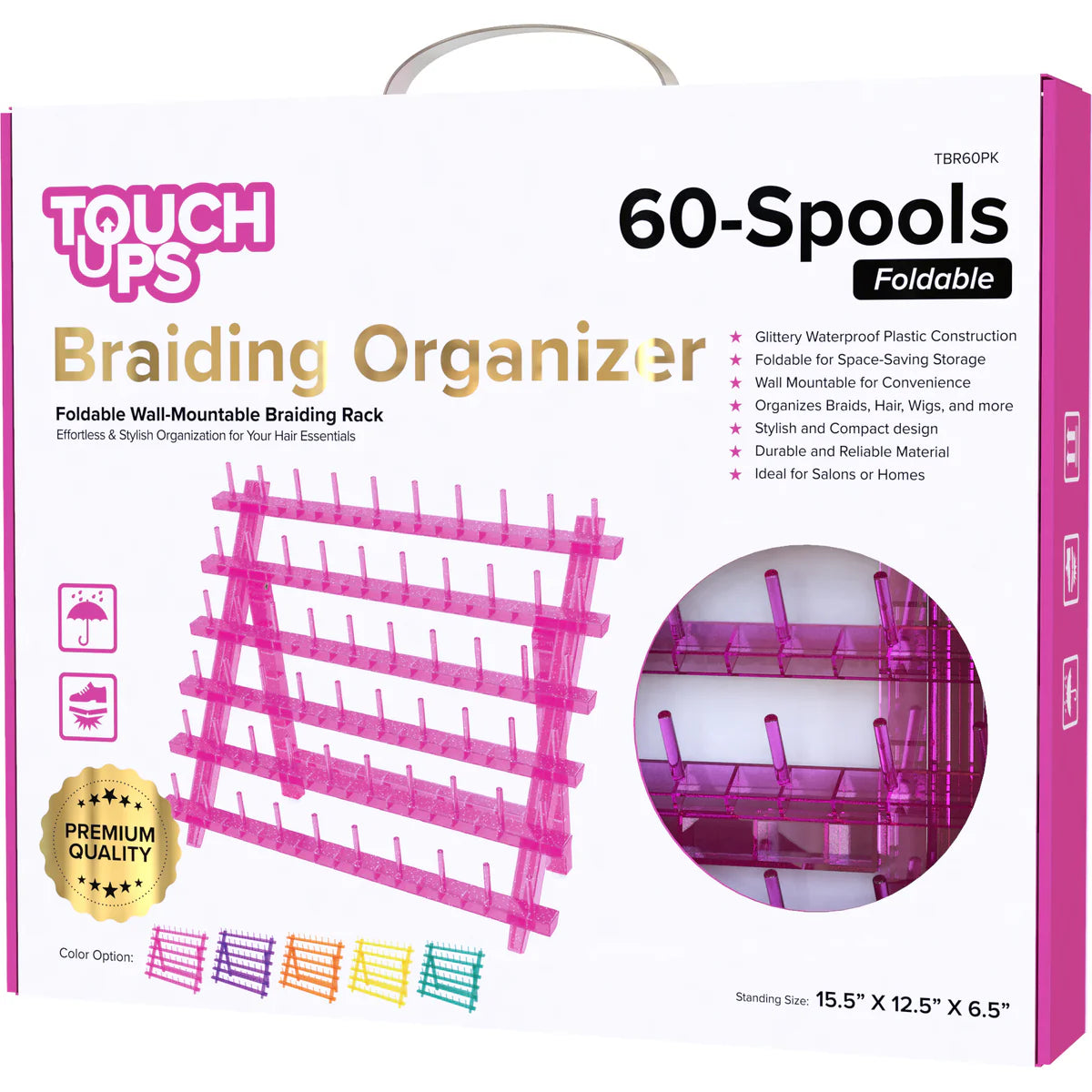 [WHOLESALE] BRAIDING ORGANIZER TBR 60 (PK,PP,OR,TL,MT)