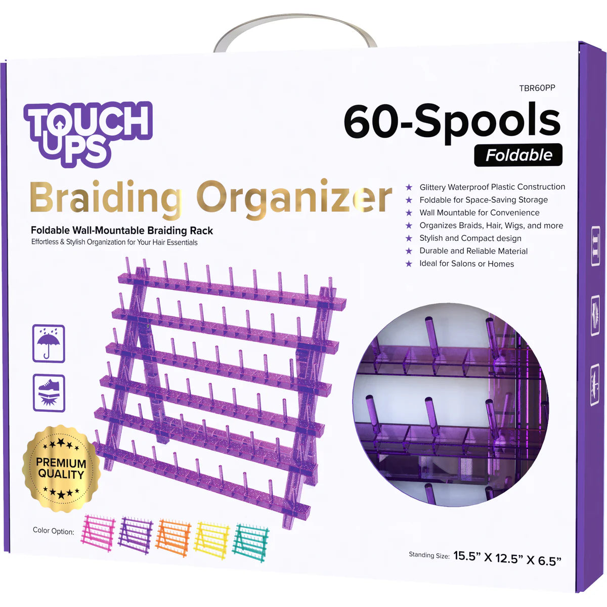 [WHOLESALE] BRAIDING ORGANIZER TBR 60 (PK,PP,OR,TL,MT)