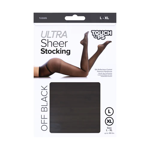 ULTRA SHEER STOCKING OFF BLACK- L-XL