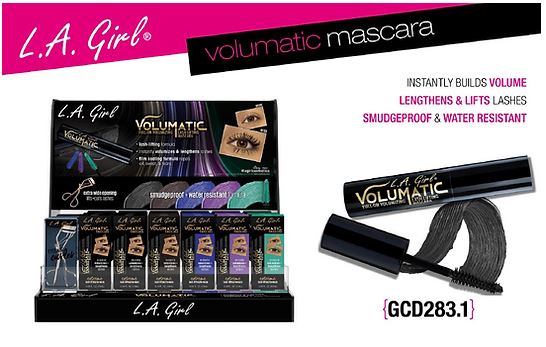 L.A. GIRL Volumatic Wimperntusche – Schwarz – Volumen & Länge, Wasserfest & Lang Anhaltend