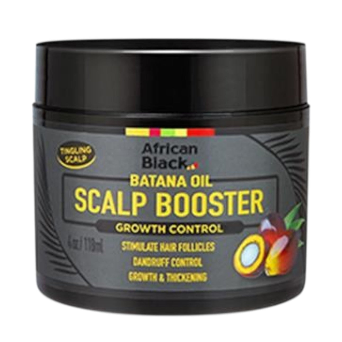 [WHOLESALE] ALL DAY AFRICAN BLACK CONTROL BATANA SCALP BOOSTER JAR 4 OZ